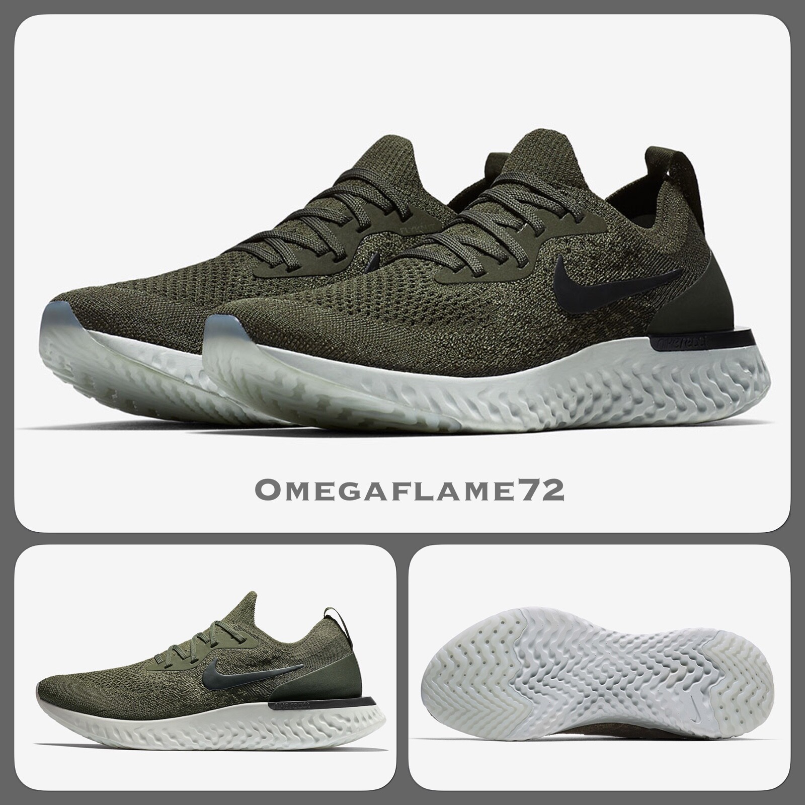 Gratisversand-44, EU 9, UK schuhe Running Flyknit React Epic Nike