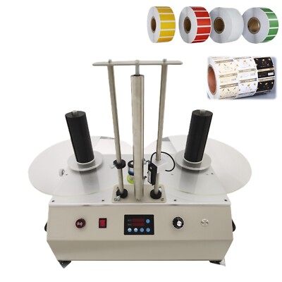 110V Adjustable Speed Auto Counting Label Rewinder Self-adhesive Label Rewinder