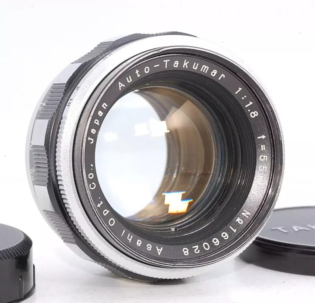 Asahi Pentax Auto Takumar 55mm f1.8 Zebra M42 [Cleaned Tested] from Japan  #028