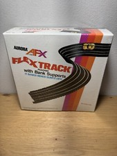 Aurora AFX Flex Track With Bank Supports. New In Box Sealed.