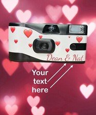 Disposable Camera With Personalised Text - Kodak Film