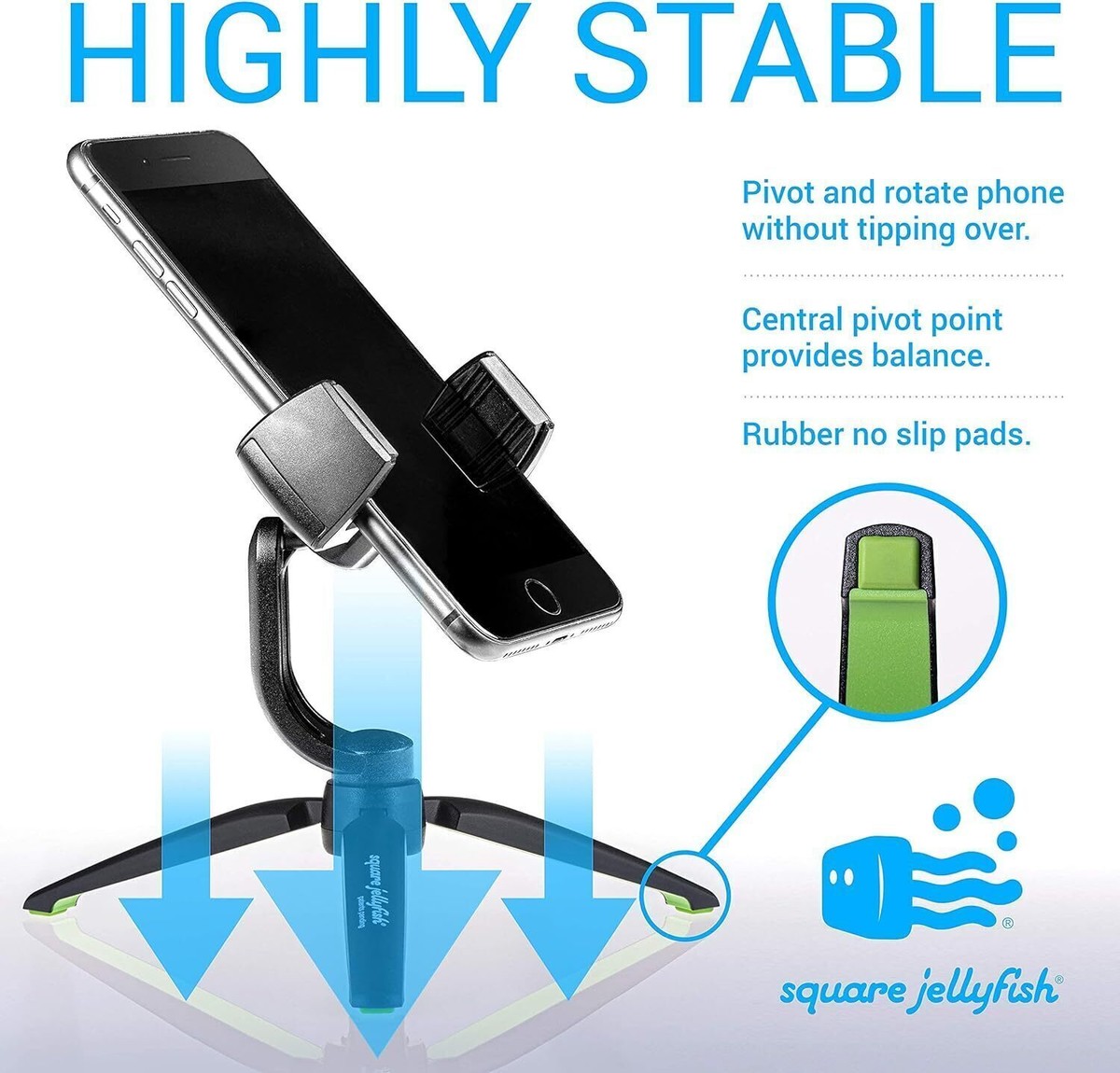 Square Jellyfish Jelly Grip WX Cell Phone Tripod Mount with Pro