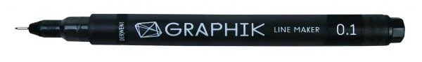 Derwent Graphik Linemaker - Drawing Pen - Line Makers - Black Sepia Graphite