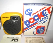 Soundesign Pocket AM Radio Yellow 1164