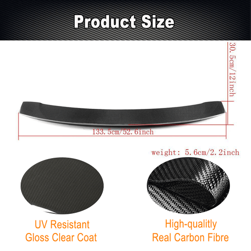 Carbon Spoiler Heckspoiler Abrisskante Lippe für AUDI 8J TT TTS MK2 08-14 Ansatz - Picture 7 of 14