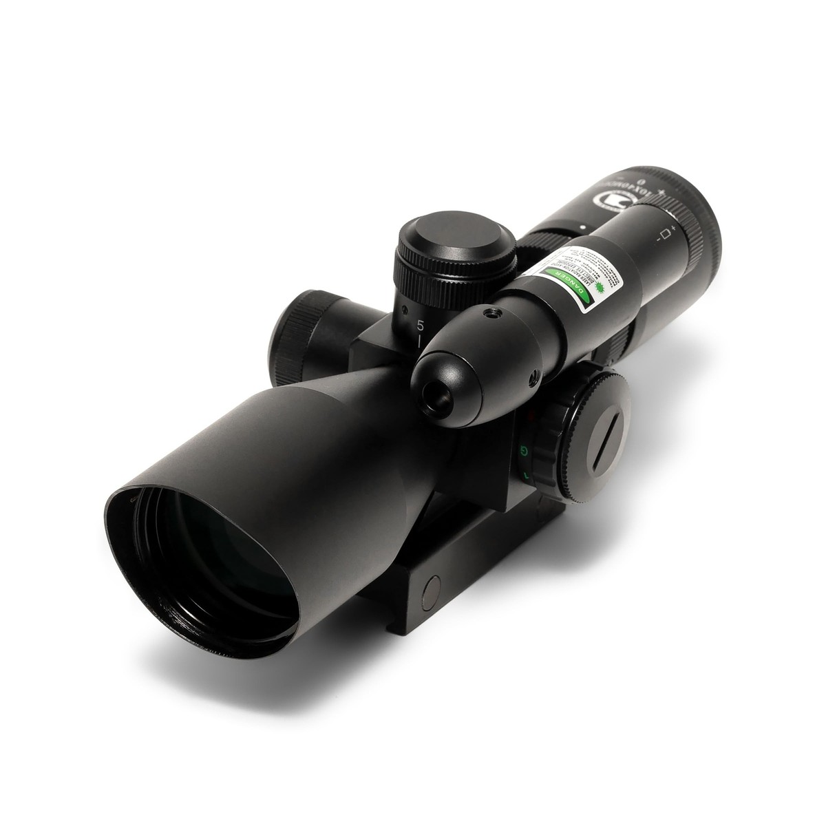 Osprey Global 2.5-10X40 Scope with Green Laser and Mil Dot Reticle