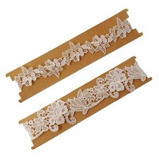 2PCS Lace Flower Leaf Bridal Garter Elastic Belts Bride Accessories Wedding