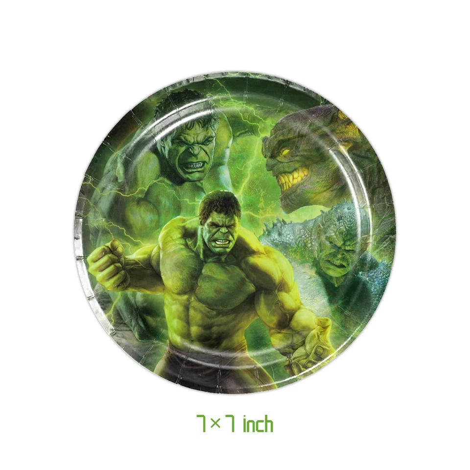 Hulk Tableware Party Supplies Superhero Kids Birthday Decoration - image 3 of 4