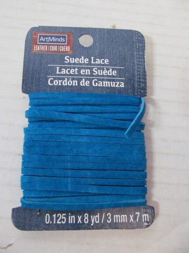 ArtMinds Suede Lace 0.125 inch, Turquoise