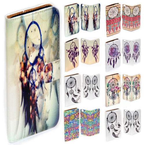 For LG Series Mobile Phone - Dream Catcher Theme Print Wallet Phone Case Cover - Picture 1 of 9