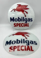 Mobilgas SPECIAL 13.5" GLASS FACES ***SET OF TWO***