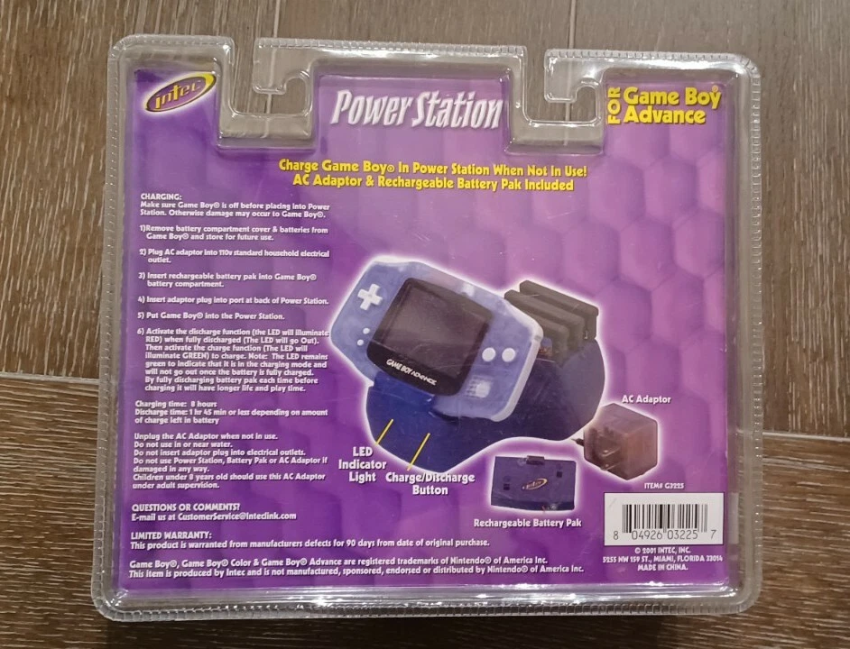 Intec Game Boy Advanced Pink Power Station 2001 - New - Image 2 of 2