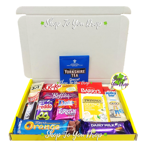 GET WELL SOON GIFT BOX WITH PERSONALISED TAG Chocolate Coffee Tea Feel Better 🩹 - Picture 4 of 14