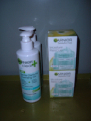New Garnier Clean Clarifying Cleansing Gel Moisture Rescue Refreshing Gel-Cream