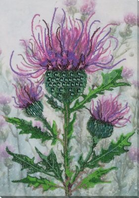 Bead embroidery kit Thorny luxury needlework kit Art canvas beadwork pattern