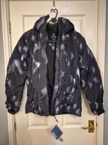 NEW Wantdo Women's Ski Jacket Black and Grey Marl - Size S