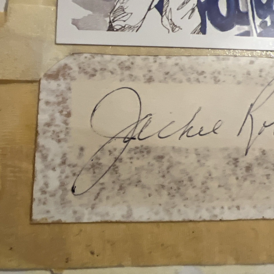 Jackie1 Robinson Cut Signature With A 1989 Perez-Steele postcard Numbered. - Image 3 of 4