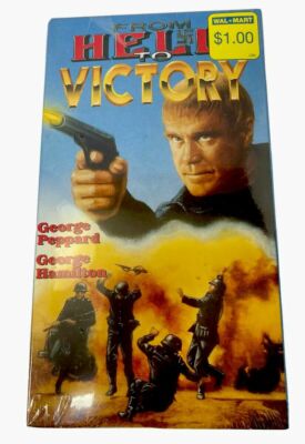 New Sealed From Hell To Victory VHS 1990 Action War Drama George Peppard