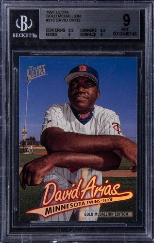 💥 Big Papi David Ortiz Fleer 1997 Ultra Gold Medallion #G518 Sox HOF RC BGS 9 ⚾