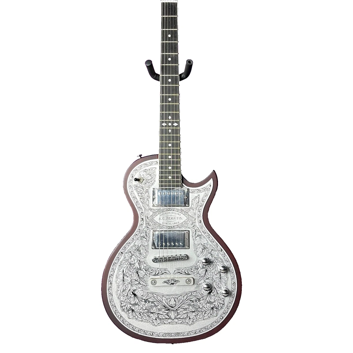 High quality electric guitar metal aluminum plate carved pattern
