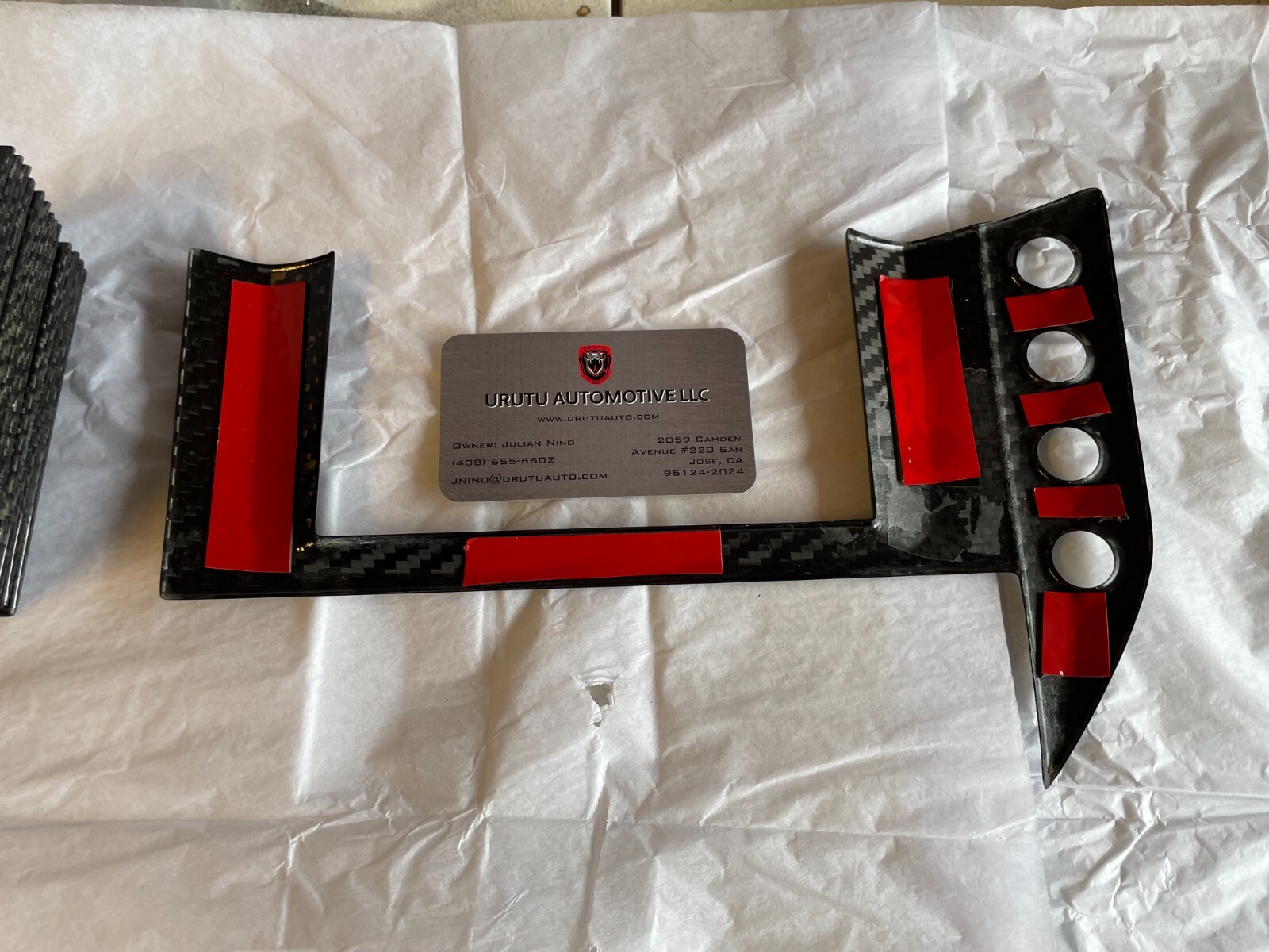 MASERATI GRANCABRIO/GRANTURISMO INFOTAIMENT CARBON FIBER OVERLAY - SKIN - COVER