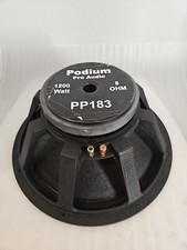 Woofer 18" 4" Fibra de Vidrio IN-OUT VC, Anillo de Demodulación, 1200W, 8 Ohm Podium Pro