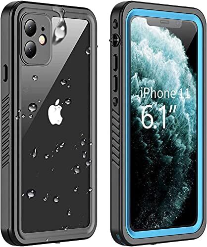 Compatible with iPhone 11 Waterproof Case, Built-in Screen Protector Full-Body R