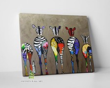Zebra Bum Print Canvas Art Canvas Print Wall Art Decor Canvas Photo Picture-C416