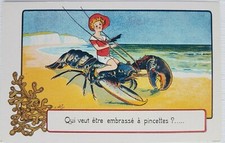 Sèrei: 7082 Près des grands flots bleus. Pinzas Qui veut etre embrasse a?