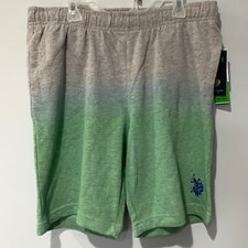 U.S Polo Assn shorts Boys size XXL 18 Gray Green NWT