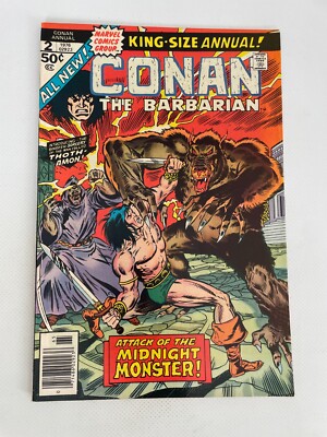 Conan The Barbarian Annual # 2 VF Marvel Comic Book Kull Red Sonja 30 LI6