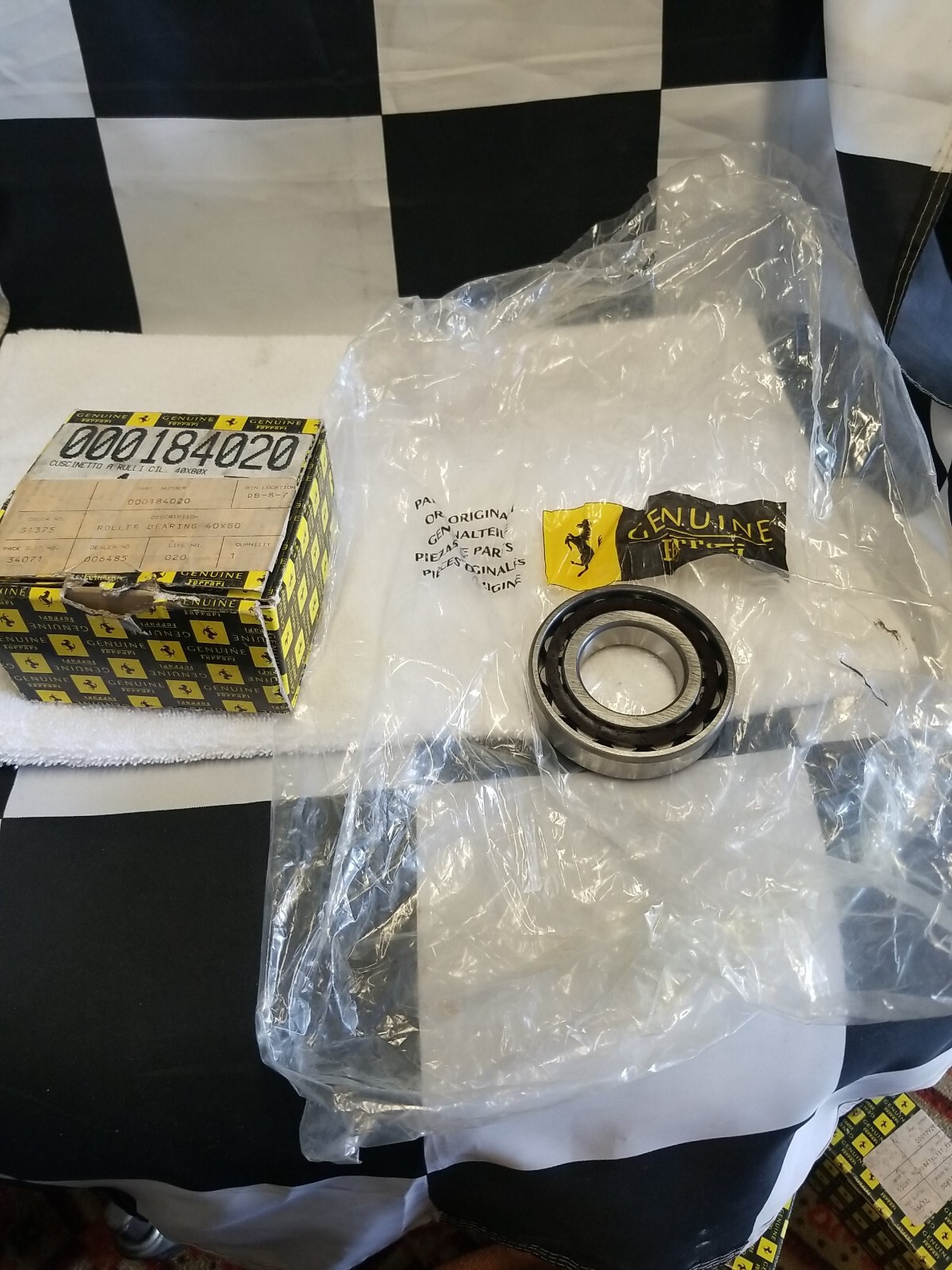  FERRARI 430 360 TRANSMISSION LAY SHAFT ROLLER BEARING NEW OEM 184020