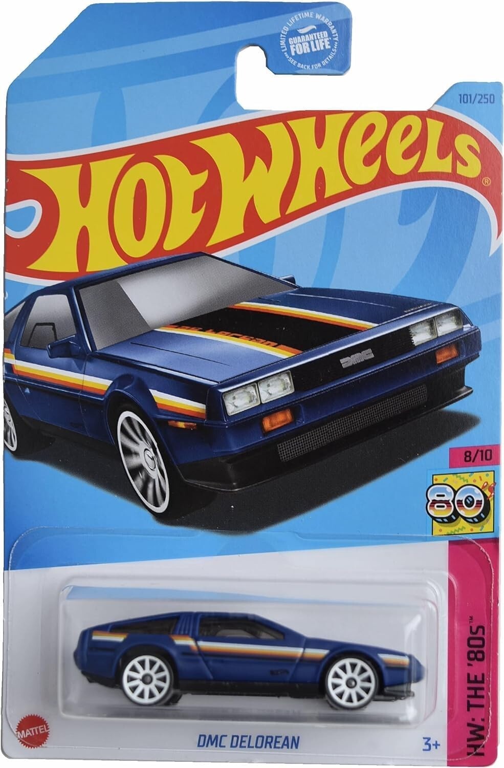 Hot Wheels - 2023 HW: The '80s 8/10 DMC Delorean 101/250 (BBHKJ65)
