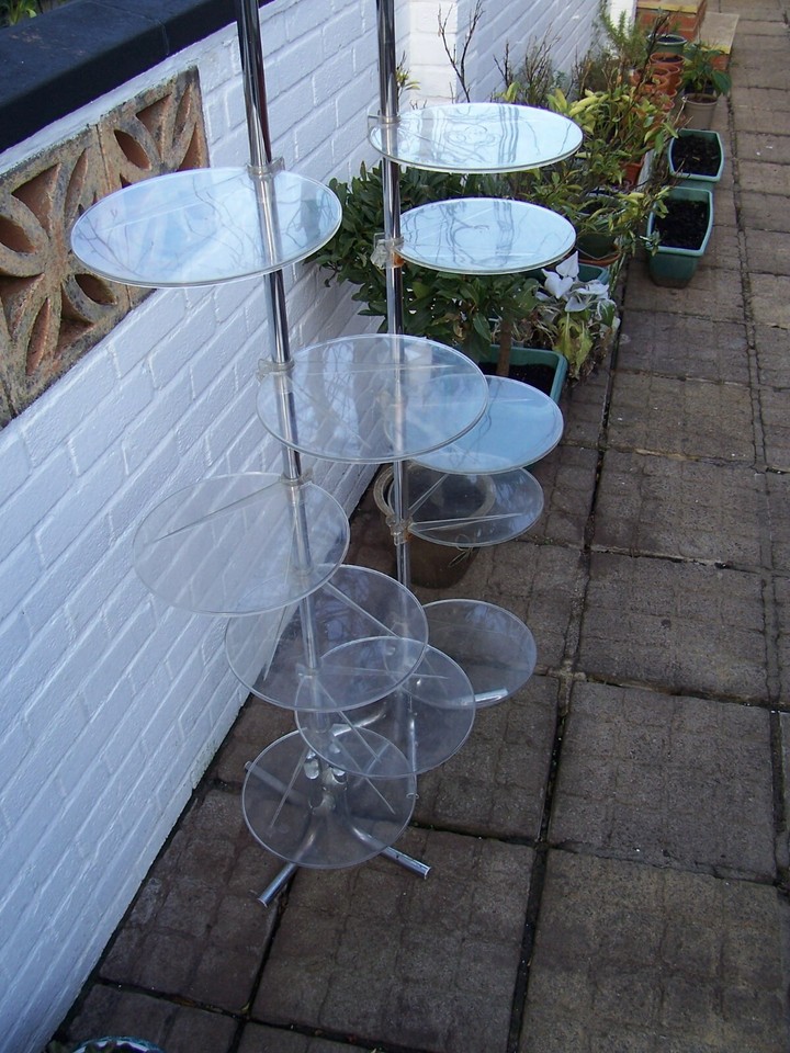 Two Vintage French FreeStanding and Adjustable Cake/Pastry Stands eBay