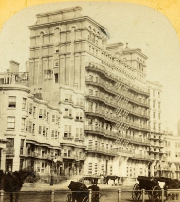 Vereinigtes Königreich Sussex Brighton Seafront Grand Hotel Old Stereoview Mason 1865