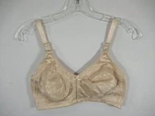 Bali Bra 36DD Beige Double Support Spa Closure Comfort-U Wireless 3372