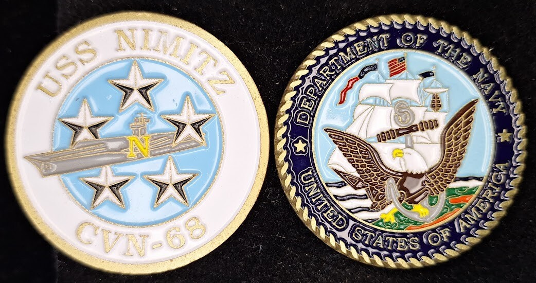 CVN-68 USS NIMITZ - Navy Challenge Coin