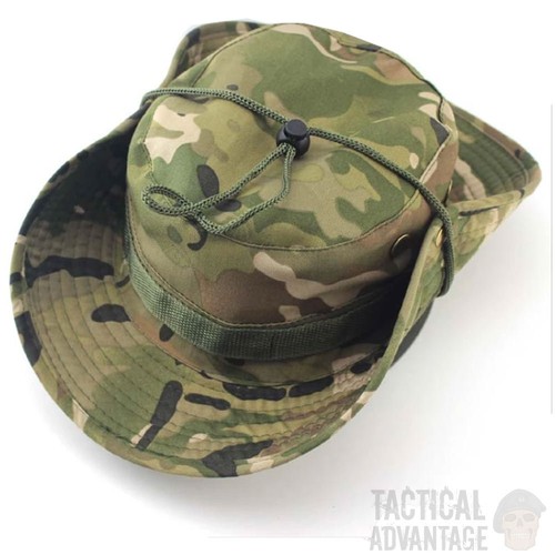 Multicam Cespuglio Boonie Cappello Giungla Larga Tesa Esercito Militare Sun  Cap Cadet Secchio UK | eBay