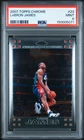 2007 TOPPS CHROME LEBRON JAMES ICONIC DUNK CARD #23 *GRADED PSA MINT 9 - CAVS!