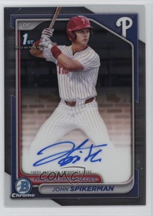 2024 Bowman Draft Chrome Prospect Auto John Spikerman #CPA-JSP