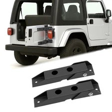 Pair Rear Tailgate Door Hinges Set Powder Coated For Jeep Wrangler TJ 1997-2006