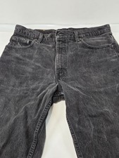 Vintage USA Made Levi's 550 Relaxed Fit Tapered Leg Jeans Mens 36x30 Black