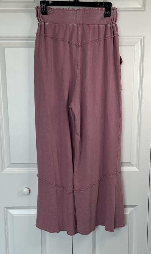 Easel Raspberry Wide-Leg Drawstring Patchwork Pan… - image 4