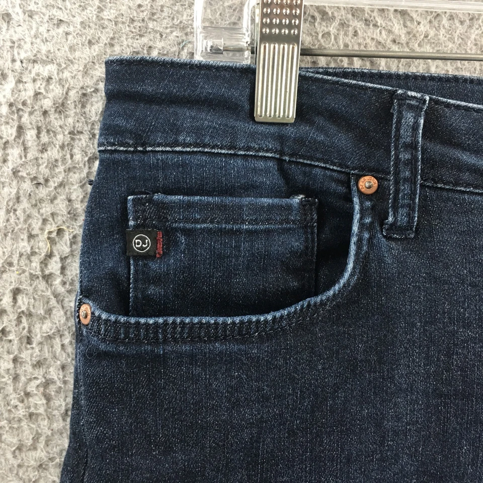 Dear John Skinny Jeans Womens 29 (Actual 33X30) Blue Denim High Rise Dark Wash - Image 3 of 4