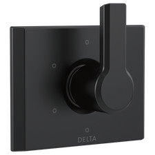 Delta Pivotal T11999-BL 6-Setting 3-Port Diverter Trim - Matte Black