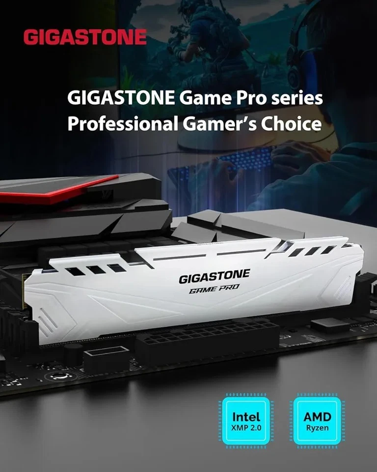 GIGASTONE Game PRO 32GB DDR4 RAM Kit 3200MHz - Image 3 of 4