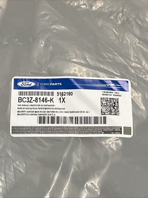 Genuine Ford Fan Shroud Assembly BC3Z-8146-K