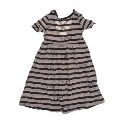 Mini Rodini, Kleid, Größe: 86, Beige/Schwarz, Elasthan/Lyocell, Streifen #UCQ