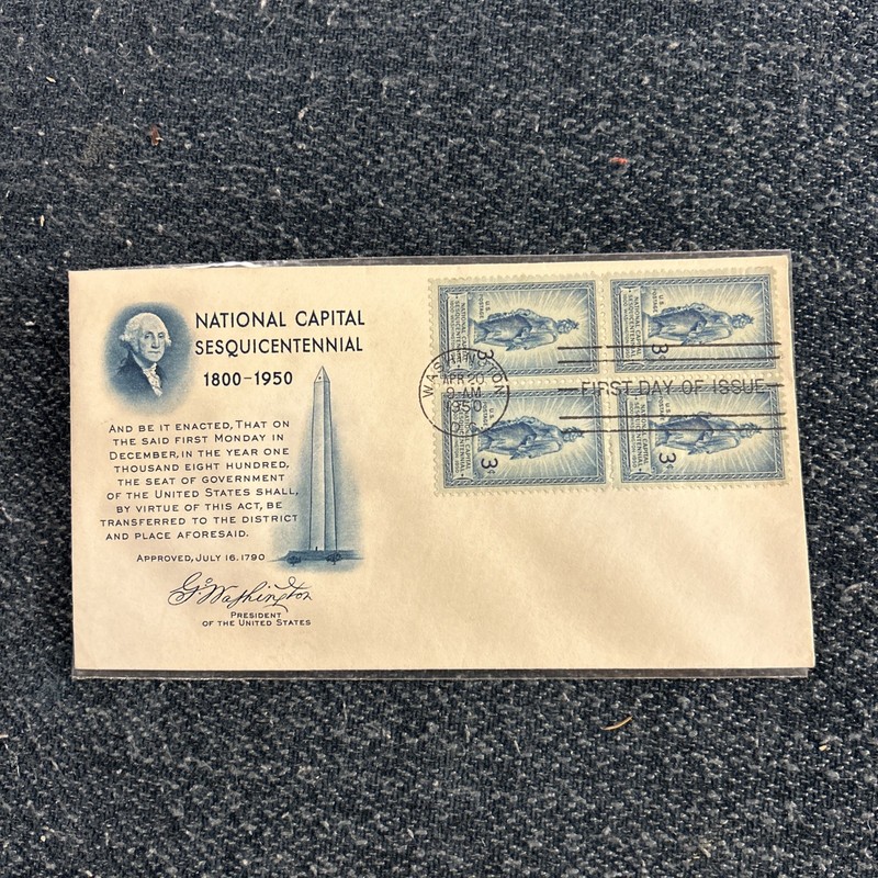 US COVER NATIONAL CAPITAL FDC SCOTT 989 FULTON CACHET