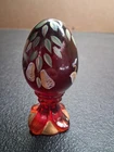 VTG Fenton Chirstmas 2001 Partridge InA Pear Tree Egg #187 PNT By S Stephens #12